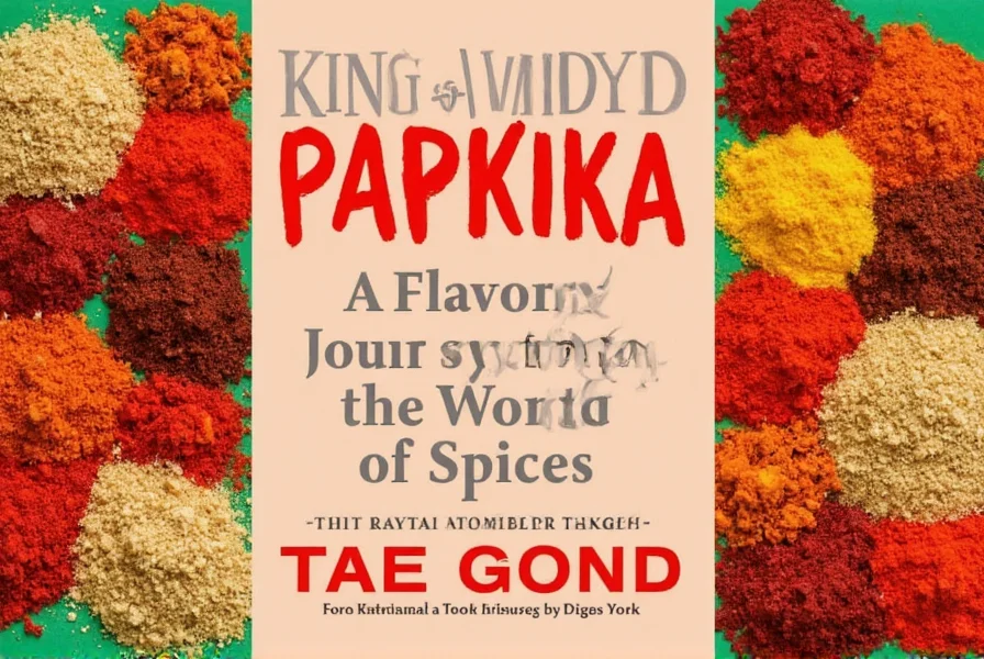 Flavor chart showing different paprika types