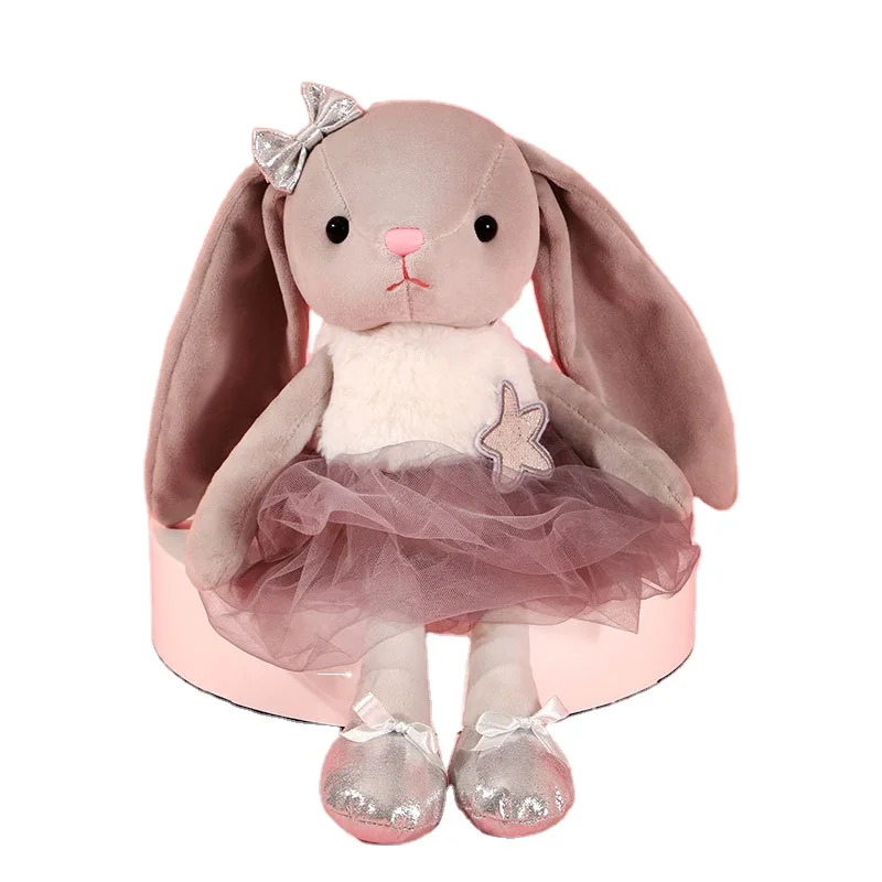 

New rabbit plush toy plush rabbit ballerina doll with soft clothes with tutu rabbit plush animal toys