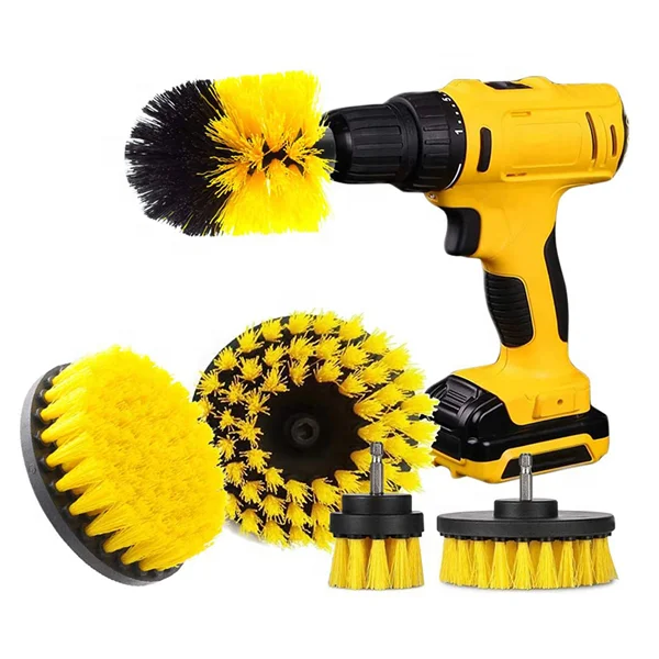 

5pcs set electric drill power brush attachment cleaning tools spin scrubber, Customized