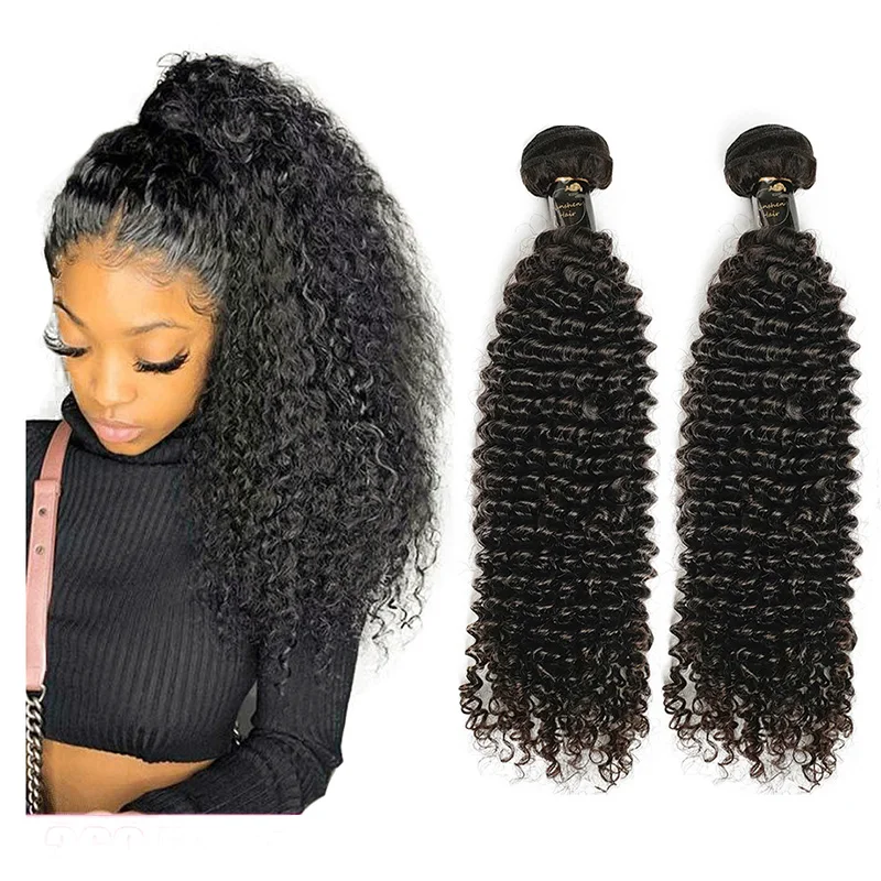 

Wholesale 9A Grade Remy 10 to 30 inches Super Long Kinky Curly for Black Women 100gram Cheap Best Sell Brazilian Hair Weaving, Natural black/ #1b color