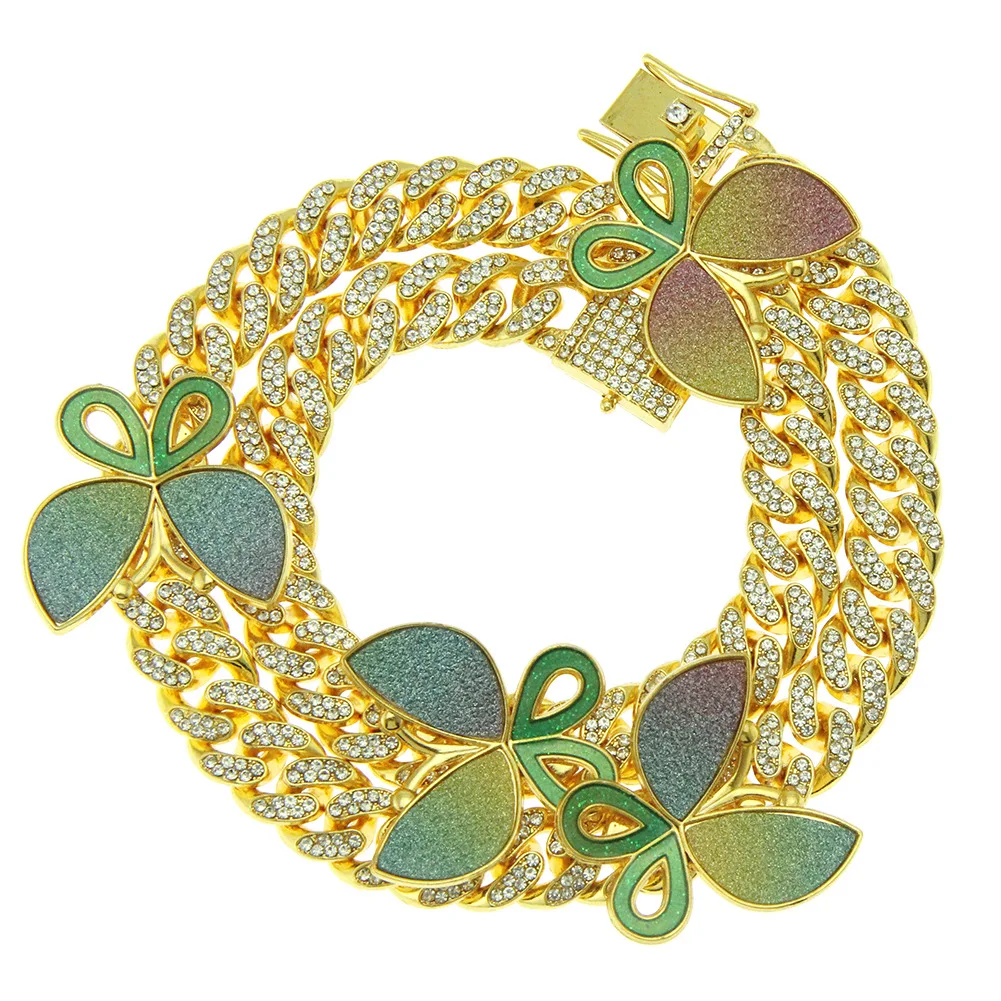 

Layered Butterfly Necklace Chain Set Luxury Rhinestones Choker Women Jewellery Pendant Statement Fashion Jewelry Bulk Wholesale, Gold,silver,rose gold
