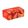 KFC Chicken Wing Packaging Food Takeaway Box Custom Kraft Paper Fast Food To Go Roasted Fried Chicken Box