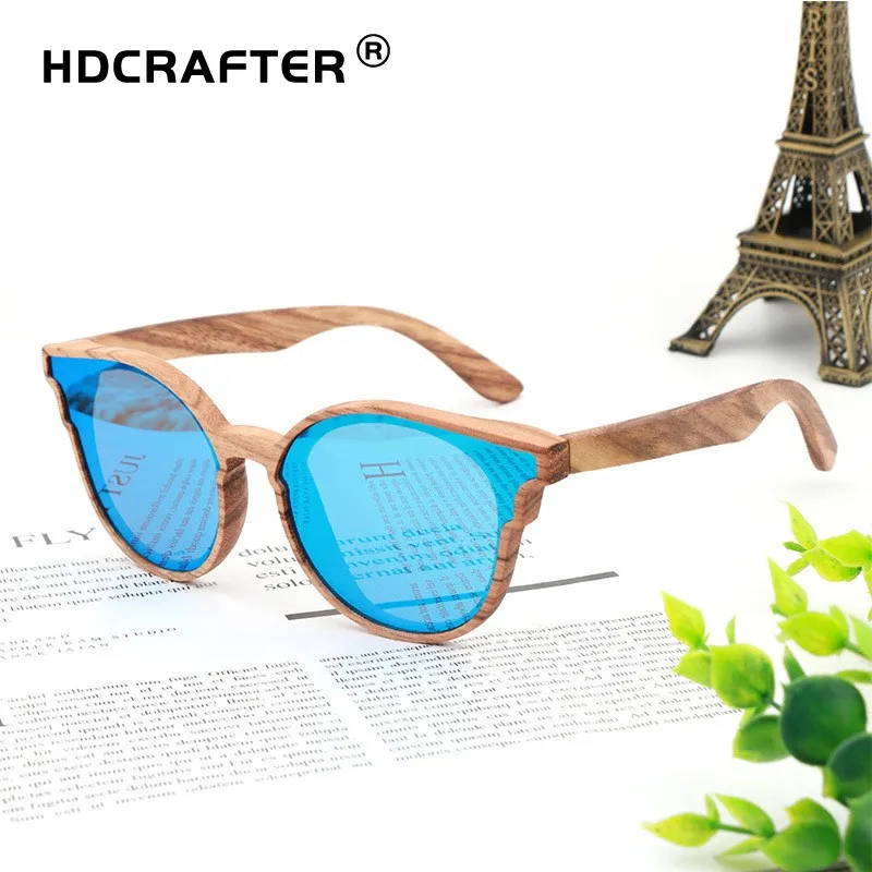 

Custom handmade polarized wood bamboo sun glasses river unisex retro classic shades optifix absorbable kirin peggy gou 2021 new