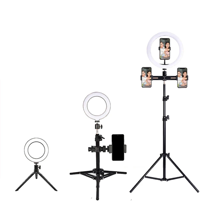 

Tik tok LED light-compensating lamp selfie ring light with tripod stand and phone holder