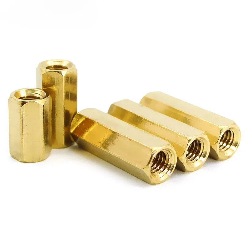 M2 M3 M4 M5 M6 Brass Hex Long Coupling Nut Buy Hex Coupling Nuts,Long