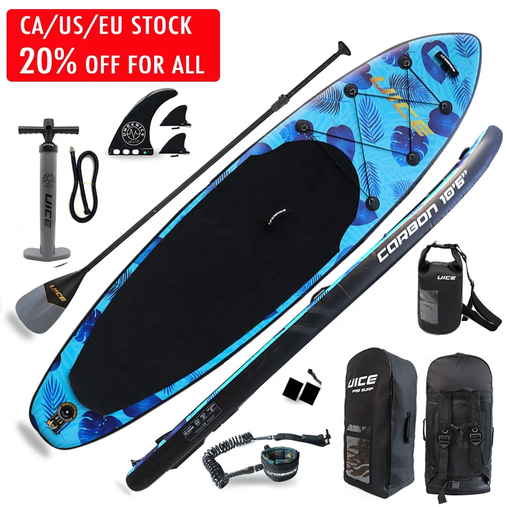 

OEM ODM Custom Popular Beginner Inflatable Paddle Board SUP Paddle Board for Surfing paddling fishing, Black carbon