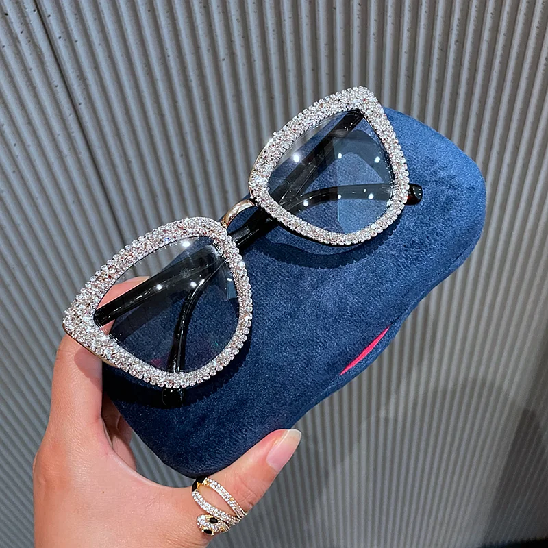 

2019 Vintage cat eye Glasses frame retro Female Brand Designer gafas De Sol silver gold Plain eye Glasses Gafas eyeglasses, As picture