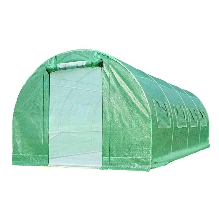 

PE Frame Green Walk in Greenhouse Garden Greenhouse Tent Greenhouses for Sale, Green/customized