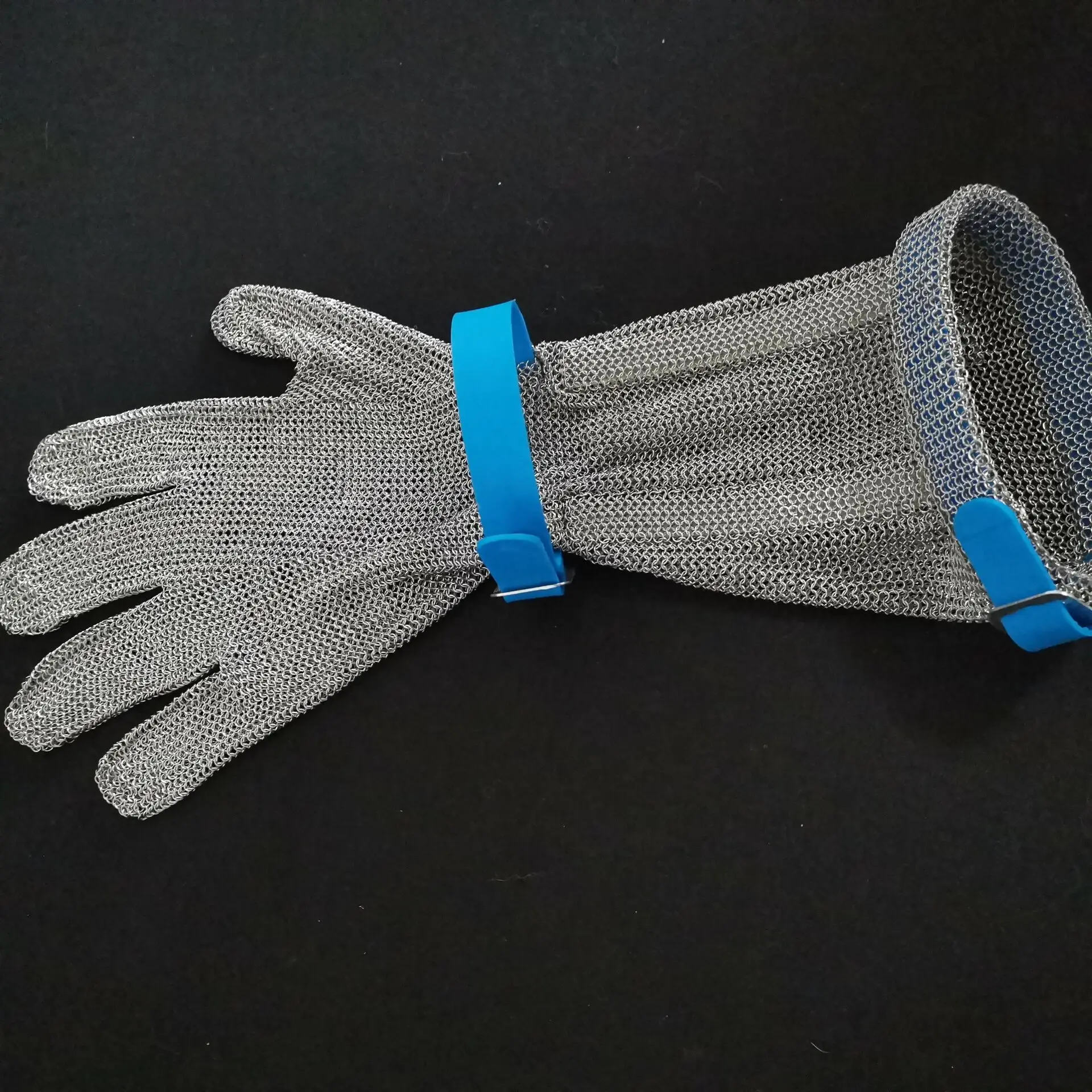 

Stainless steel wire mesh glove cut resistant chain mail glove