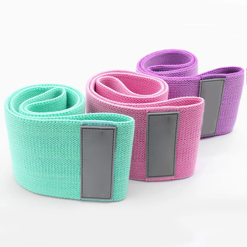 

Custom Elastic Exercise Cloth Circle Bulk Resistance Band Fabric, Black,green,blue,pink,purple,gray,red