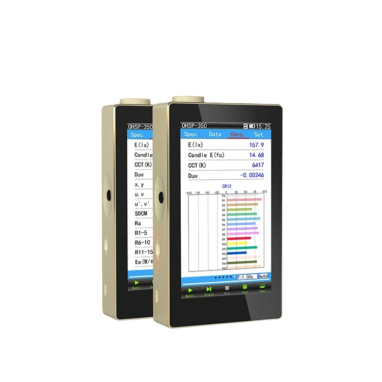 

Hot selling light spectrum analyzer OHSP350 LED handheld spectrometer portable for LED lights test
