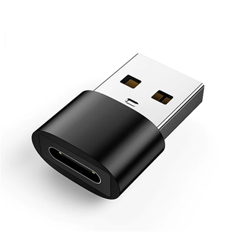 

USB-C to USB Adaptor Converter Type-C Male to USB A Female Adapter For Charging Data Transferring, Black / white / gold