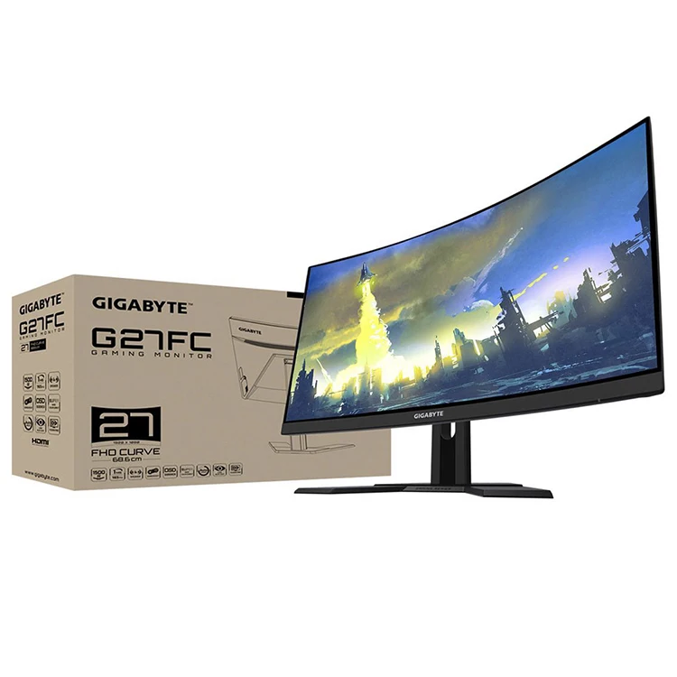 ゲーミングモニター GIGABYTE G27FC A Gaming Monitor (27型/フルHD/曲面モニター/165Hz(OC 170Hz)/ 