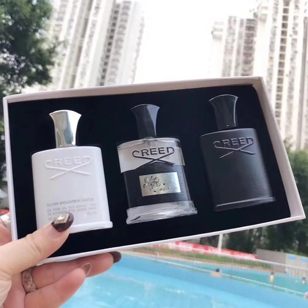 

Creed Perfume Set 30ml*3 High Quality Creed Cologne Aventus Tweed Silver Mountain Water Perfume Fragrance for Men