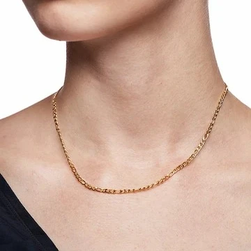 

Fashion Stainless Steel Figaro Chain Necklace Collar de cadena Figaro