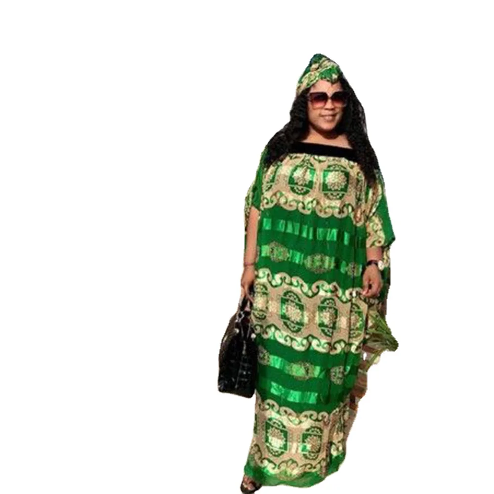 

LB046 fashion girl embroidery large size dress long muslim dress girl short sleeve gown party hippie robe with scarf, Picture color