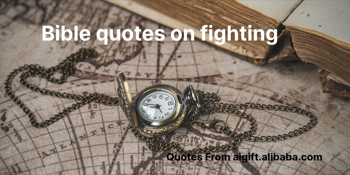 bible quotes on fighting
