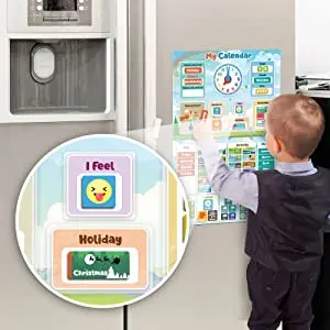 My First Daily Calendar For Kids Magnetic Educational Toy For Toddlers ...