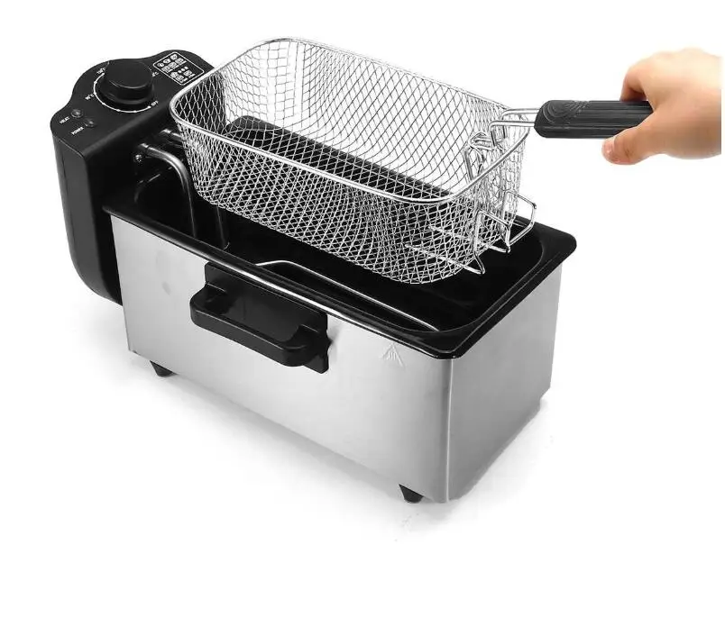 Deep Fryer Housing Fryer Adjustable Thermostat Removable Deep Frying