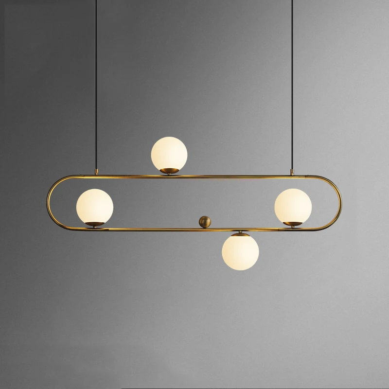 

European restaurant black pendant glass chandelier