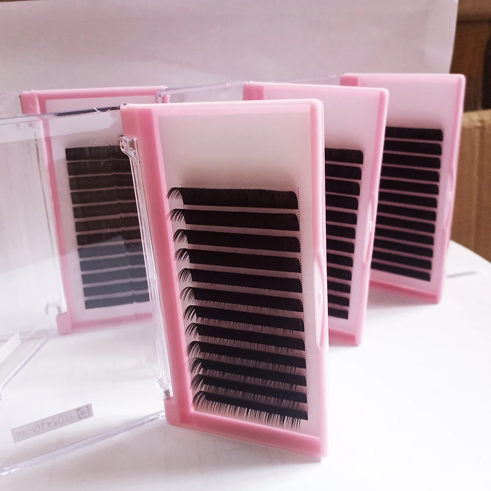 

Private label synthetic 6-25 mm individual volume lash extensions cashmere lash trays / eyelash extensions lash supplier, Black