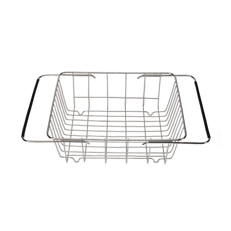 

New Arrival Product Stocked Drain Kitchen Organizer Stainless Steel Sink Dish Rack