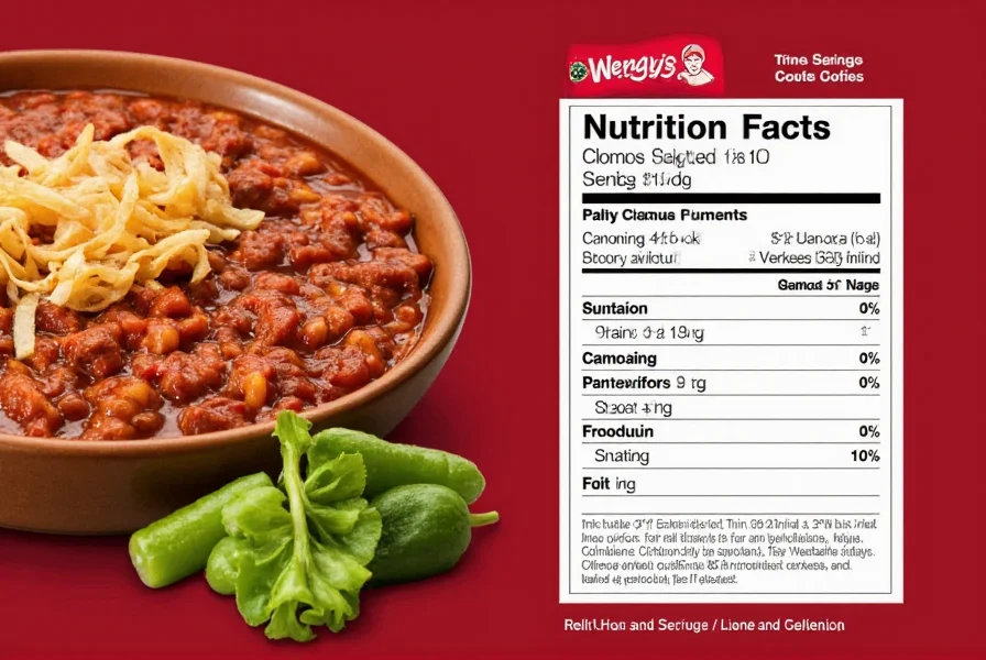 Wendys Chili Ernährungswerte: Fakten & Gesunde Entscheidungen