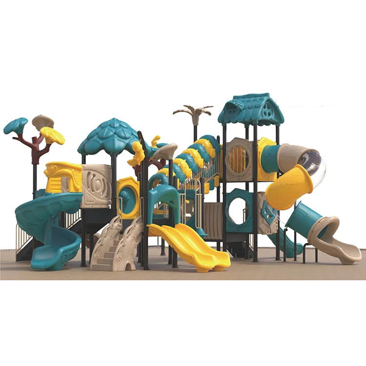 

Popular Residential big playground for amusement park plastic slide, As your need