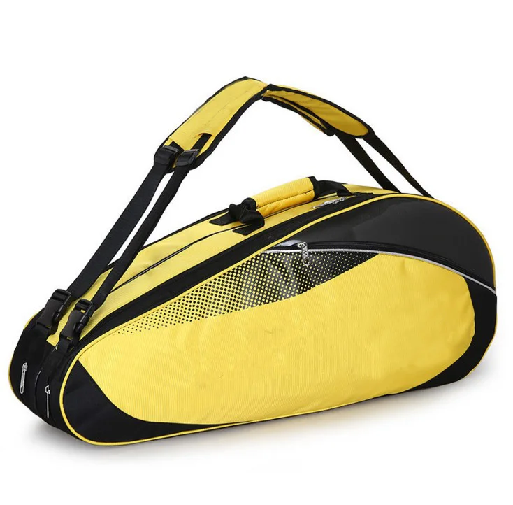 

Hote Sale Large Capacity 6-8 Racket Tennis Bag Badminton Shoulder Bag with Shoes Compartment