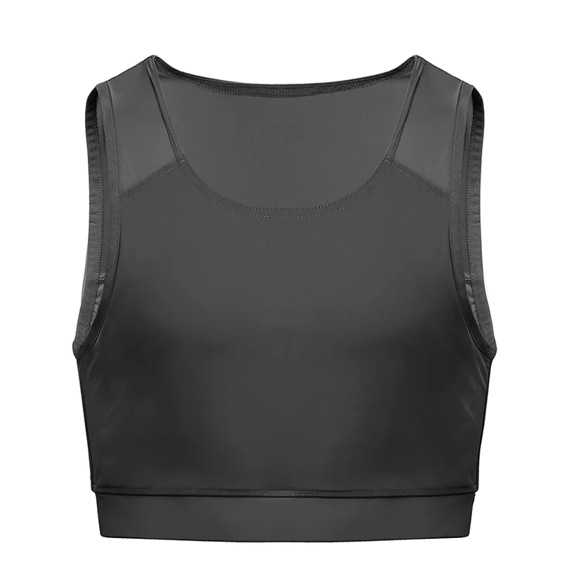 

ZN Women Tomboy Lesbian Chest Binder Strap Short Pullover Tank Top Vest corsets and bustiers top for FTM TS