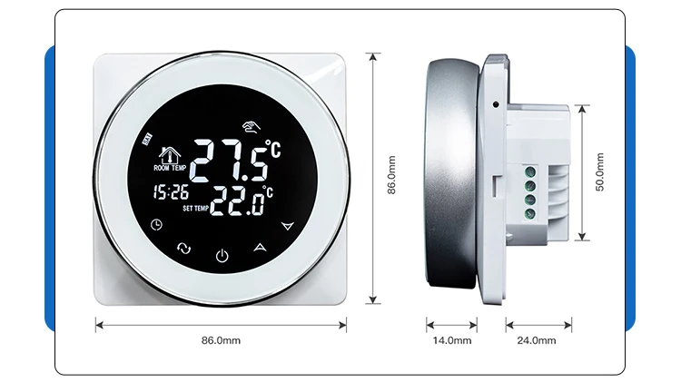 2020 hot sale digital temperature controller wifi thermostat 220v 16A - ANKUX.COM