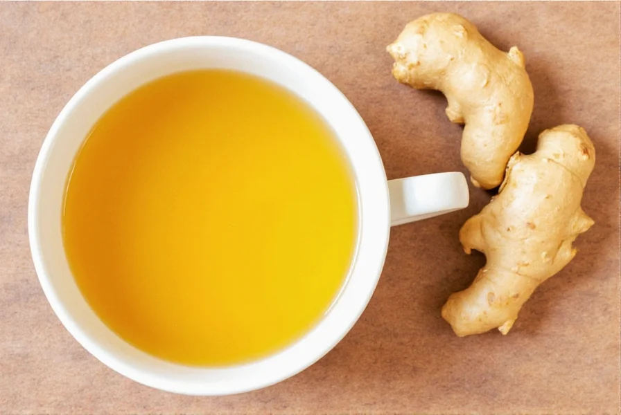 Fresh ginger root and turmeric root with tea preparation