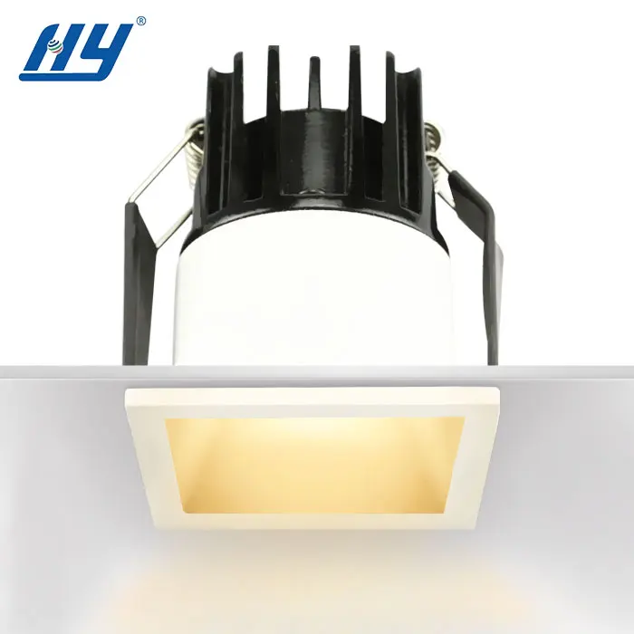 

Hotel Project Square Trimless Frame Anti Glare COB SMD Dimmable Recessed Ceiling Led Lamp Downlight