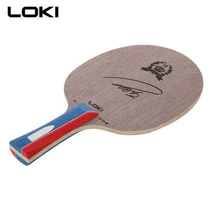 

LOKI RXTON I pure wood 5 layer beginner ping pong racket daily training table tennis blade, Wood color