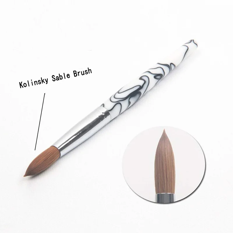 

BQAN wholesale 100% konlinsky sable hair acrylic handle Nail Art brush size 22