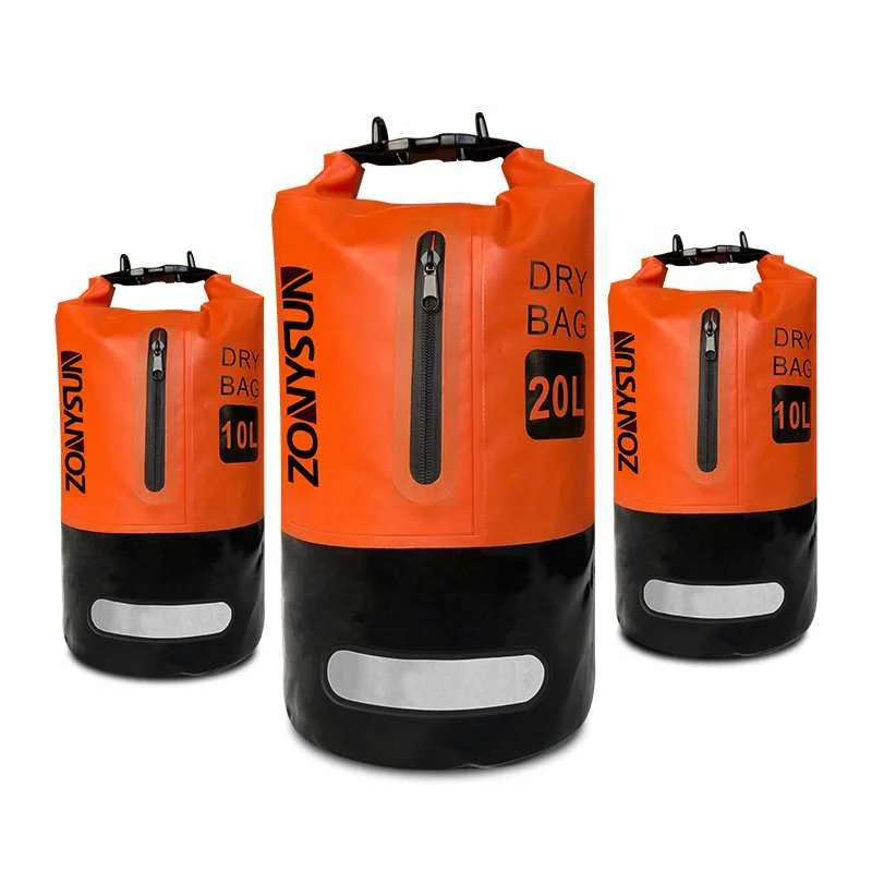 

Outdoor Sport PVC Floating High Quality Backpack Custom Logo Bucket Duffle Waterproof Dry Bag, Black,white,gray,orange,yellow,blue