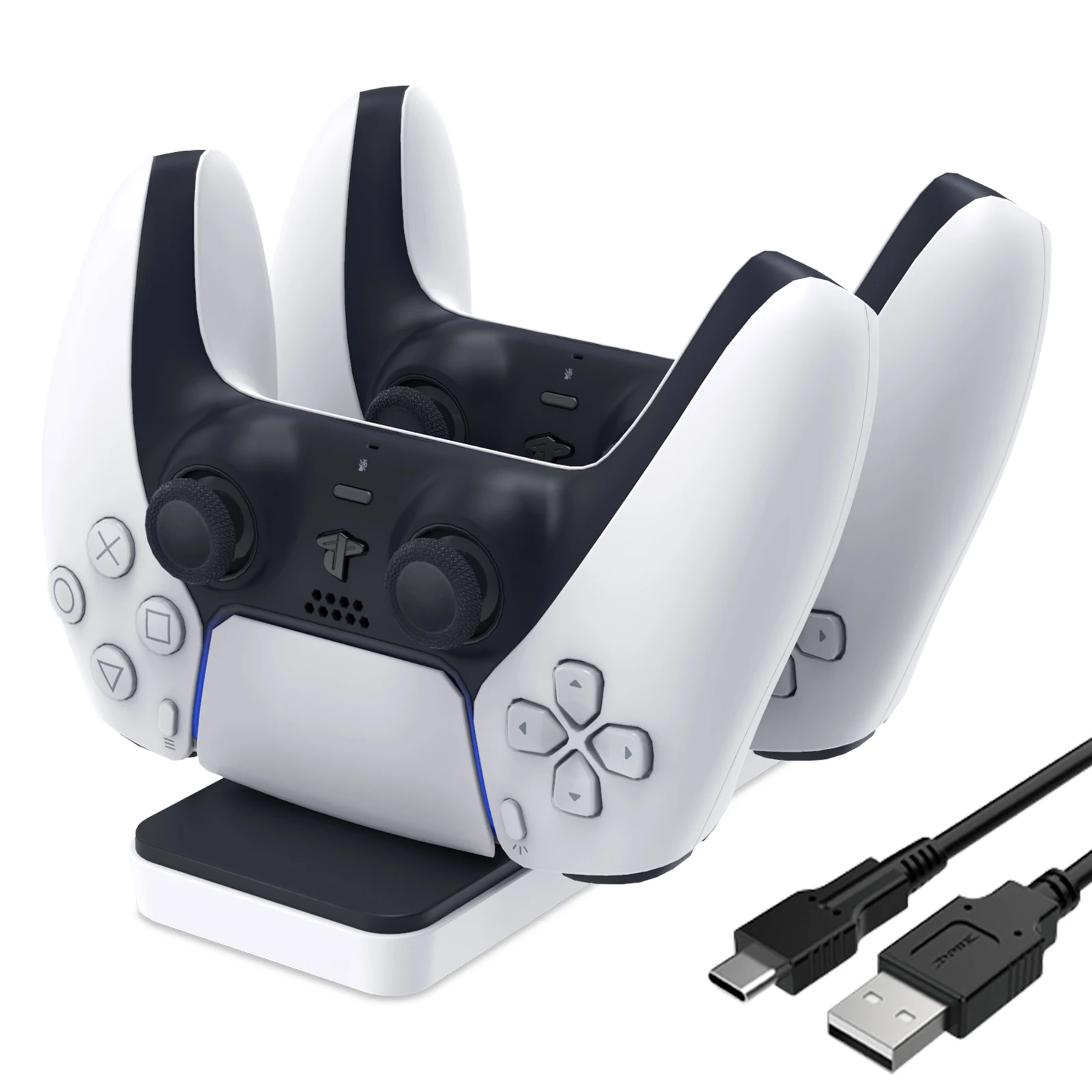 

Wholesale CE certificate DOBE ps5 click-in dual charging station, White