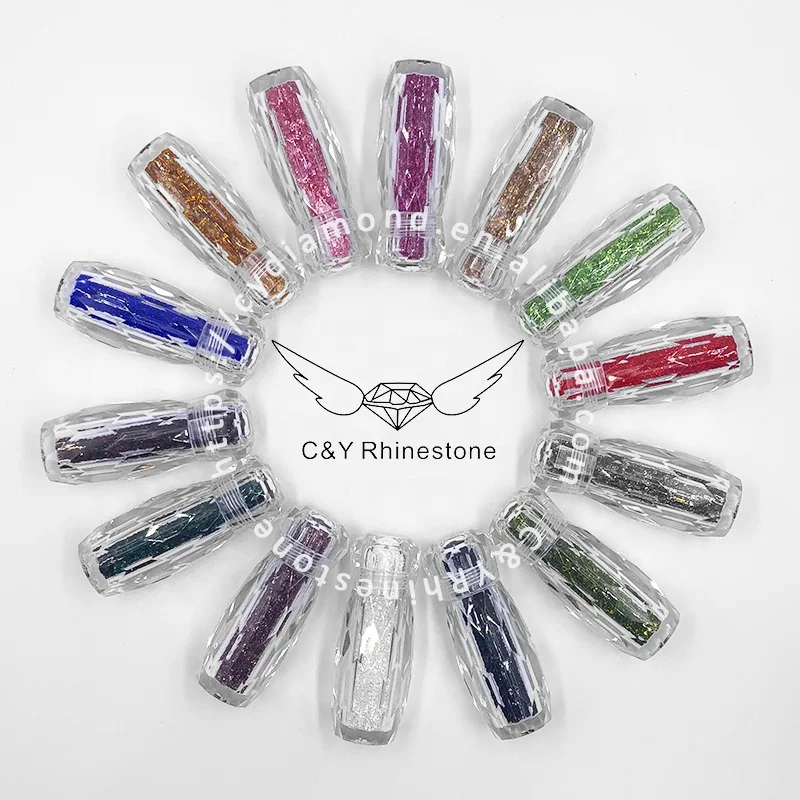 

N6 1MM 1.1MM 1.2MM Pointback Small Fairy Glass Micro Pixie Jars Nail Crystals Rhinestones