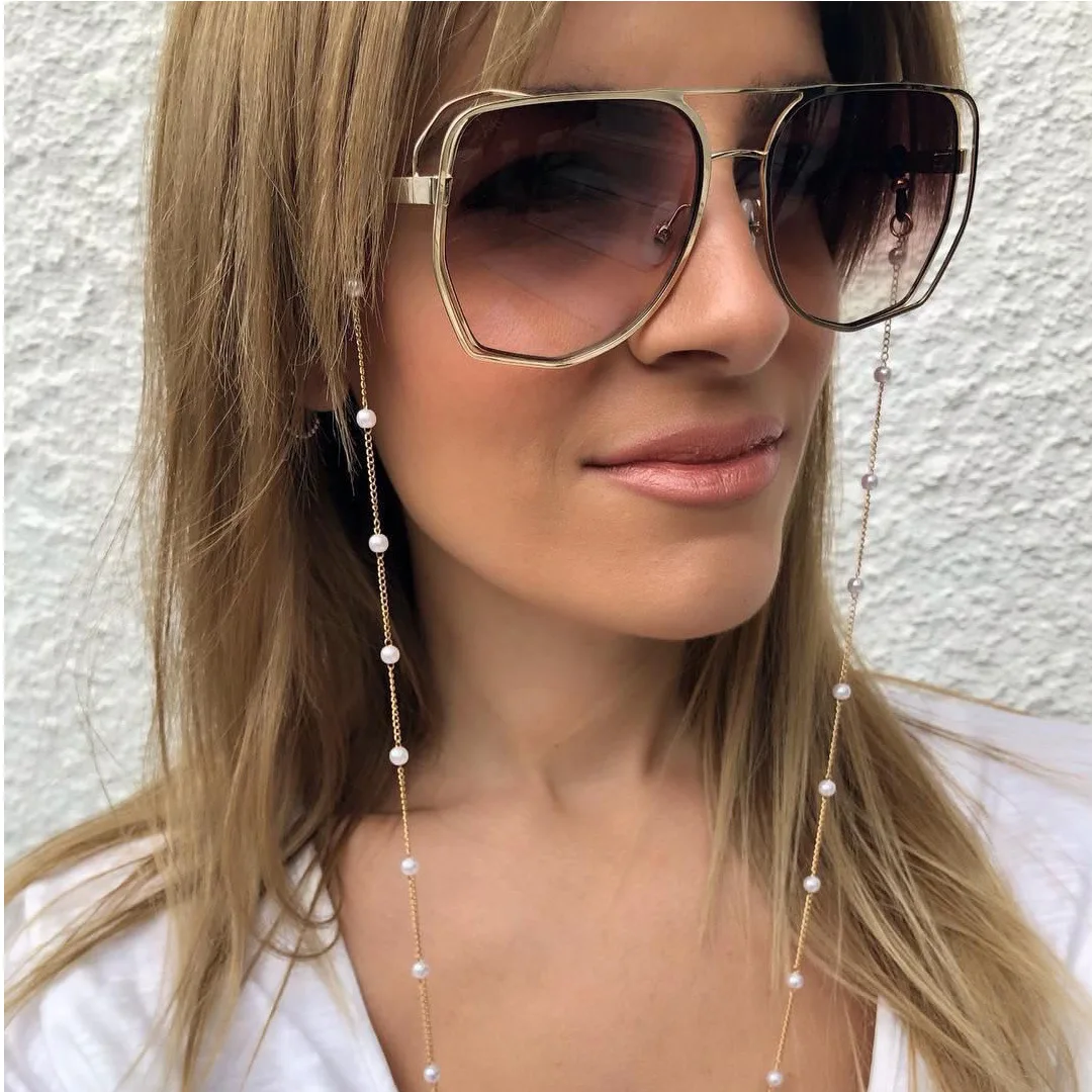 

Simple Jewelry Non-Slip And Anti-Drop Masking Holder Chains Pearl Glasses Chain