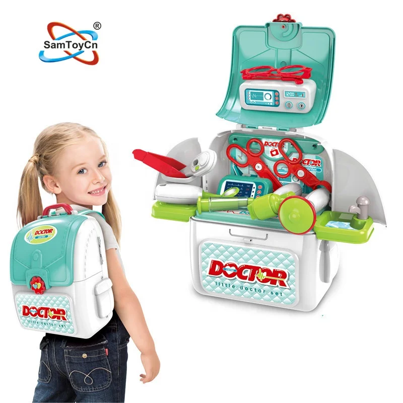 
2020 New Item 2 IN 1 Plastic Kids Backpack Hospital Kit Doctor Set Toy  (60797033450)