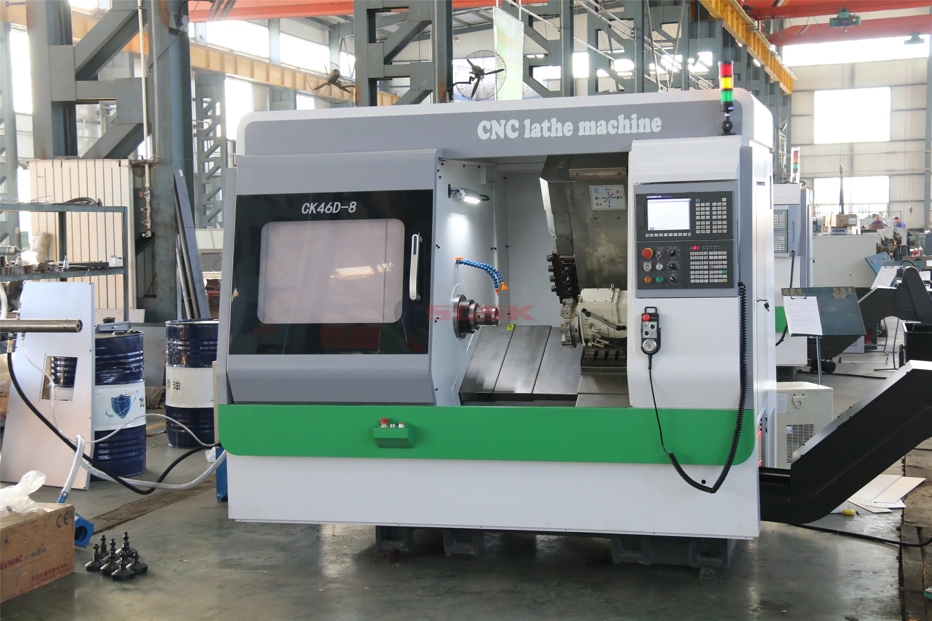 
Y axis CNC Lathe milling machine CK46D-8 Living tool 5 axis cnc lathe fanuc 