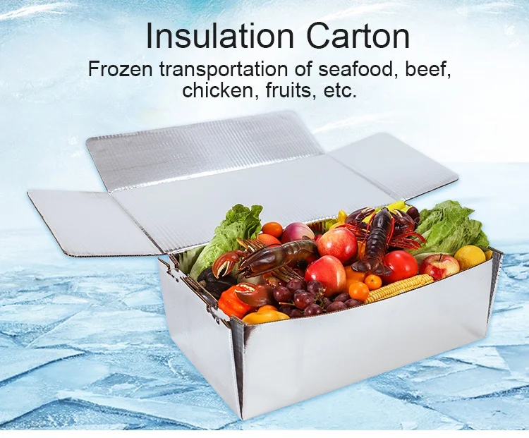 Custom Insulated Frozen Food Box Packaging For Shipping & Storage With