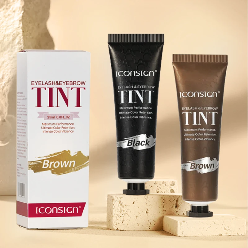 

Pre Mixed Eye Brow Tint Home Kit Semi Permanent Premix Eyebrow Dye Tinting Hybrid Brow Henna Private Label
