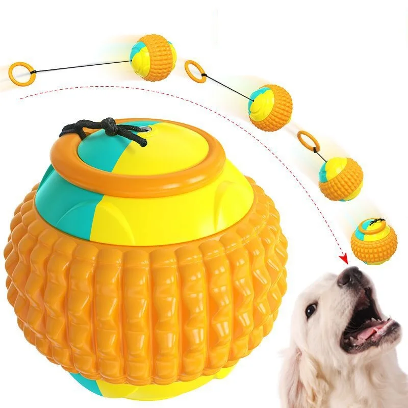 

Factory wholesale supplier Designer new rubber TPR yo-yo ball interactive dog toys, Picture showed