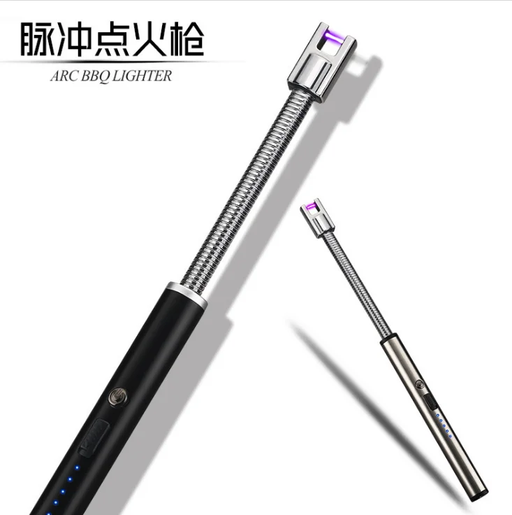

360 Degree Free Rotation USB Rechargeable Cigarette Lighter Kitchen Outdoor Barbecue Baking Lighter Kitchen Tool Accessories