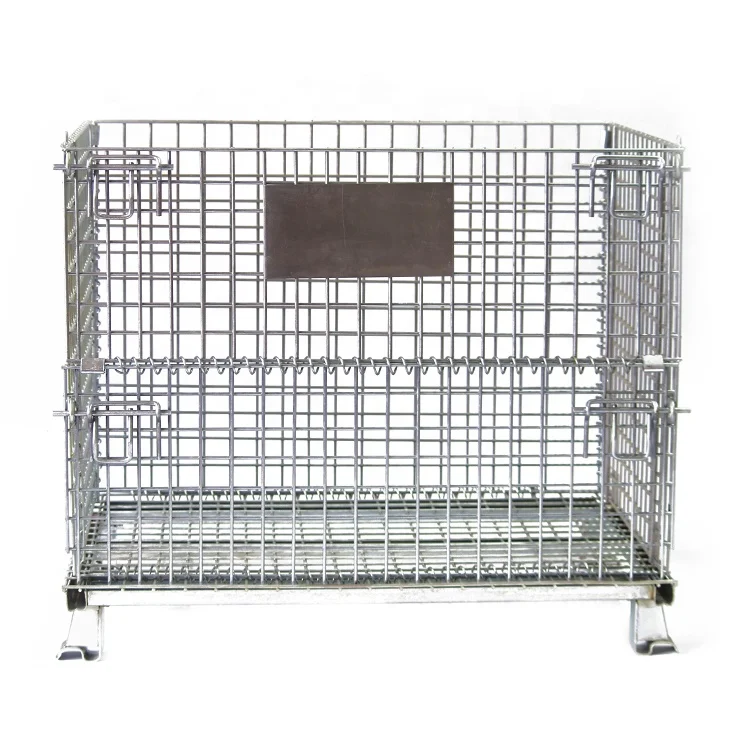 

VOIT customized warehouse storage transport steel metal collapsible pallet cage