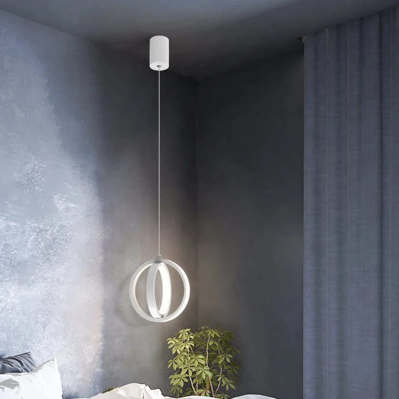 

Nordic LED Pendant Lamp for Bedroom Bedside Home Fashion Small Hanging Chandelier in the Living Room Kitchen Cafe Lighting