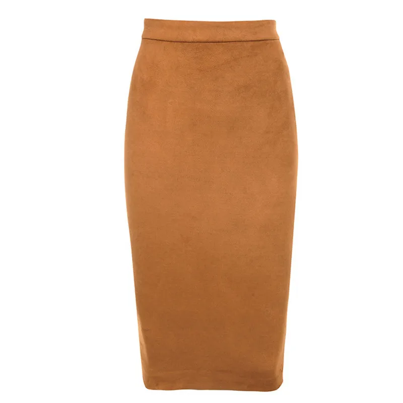

Split Velvet Leather Skirt Dress High Waist Sexy Bag Hip Skirt Female Half-length Skirt