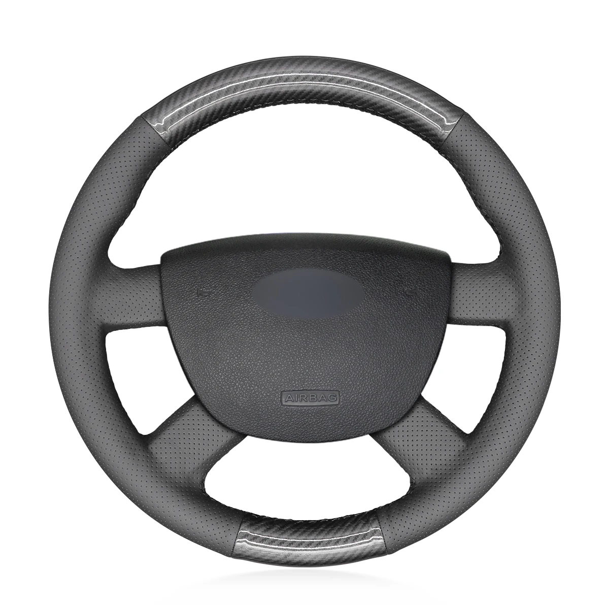 

Fashion Unbreakable Leather Steering Wheel Cover For Ford Fiesta 2008 2009 2010 2011 2012 2013 Ford Ecosport 2013 2014 2015 2016