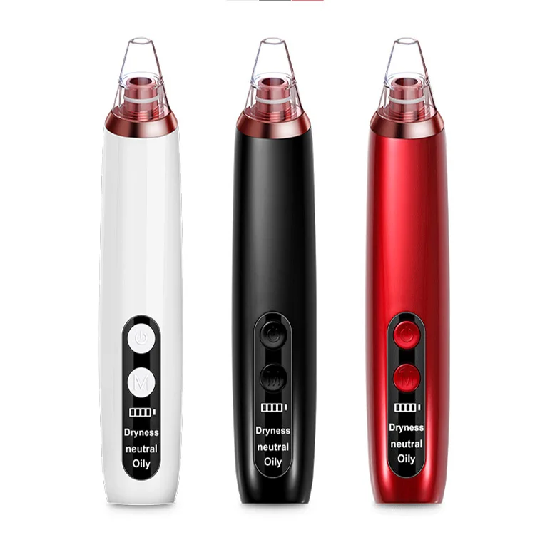 

Custom Professional Rechargeable Portable Facial Pore Cleaner Removing Blackheads Vacuum Remover